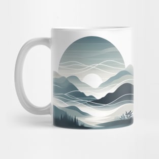 Misty Mountain Sunrise Mug